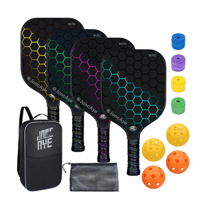 Pickleball-Paddles-Set of 4 or 2 Rackets by JoncAye, USAPA Approved Pickle-Ball Equipment with Balls, Bag, Accessories, Fiberglass Graphite Pickleball Racquet Set for Men, Women