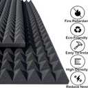 2 Pack Sound Proof Foam Panels for Walls,48x24x2 Inch Acoustic Foam Panel,High Density Fire Resistant Soundproof Foam for Home,Studio,Reducing Noise & Echo