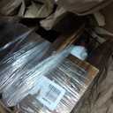 Miniature Wood Picket Fence - 2 Pcs DIY Brown and White Fence with Gate, 40 Inch Long for Fairy or Dollhouse Garden