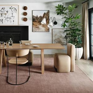 Rugs USA Maru Handmade, Blush, 5' x 8', Solid, Wool, Soft and Cozy, High Traffic, Stain Resistant, Easy Clean, Durable Area Rug for Bedroom, Living Room, Dining Space, Den, Foyer, Entryway