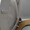 MAYFAIR 844CP 000 Edgewater Toilet Seat with Chrome Hinges will Never Come Loose, ROUND, Durable Enameled Wood, White