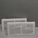 Honeydak 2 Pack Baseboard Vent Covers 14" X 6" Duct Opening Size Steel Triangular Baseboard Return Air Grille, Air Register Vent Cover Grill Diffuser Outer Dimensions: 15-3/4" x 6-5/8"