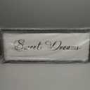 Sweet Dreams Wall Decor Above Bed 40x15 Inch Large Master Bedroom Hanging Wood Rustic Framed Farmhouse Sweet Dreams Sign Guest Room Aesthetic And Minimalist Over Bed Wall Art（Black）