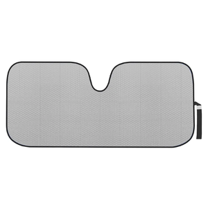 Motor Trend Gray Accordion Folding Car Windshield Sun Shade - Blackout Sun Visor for Car Windshield - Foldable Jumbo Sunshade and Front Window Truck Sun Screen for UV Sun Protection - 66 x 27