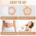 100 PCS Disposable Castor Oil Patches, Upgraded Leak-Proof Self-Adhesive Castor Oil Belly Button Patch, Portable, Suitable for People of All Ages