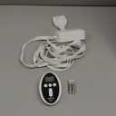 STARBEDIA Heated Blanket Queen Size with Wireless LCD Controller, Machine Washable Waffle Fast Heating Electric Throw Blankets, 6 Heat Levels & 210H Time Settings, ETL Certified, White, 84" x 90"