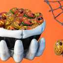 Fruidles Halloween Pumpkin Pals, Trick-Or-Treat Party Bag Fillers, Individually Wrapped in Multi-color Pumpkin Face Design Foils, Kosher Certified (1 Pound)