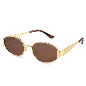 livho 2025 Trendy Oval Sunglasses - Stylish Polarized Shades for Everyday - Retro Metal Frames