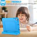 SUPLIK Kids Case for iPad 5th/6th Generation (9.7 inch, 2017/2018), iPad Air 1 & Air 2 & Pro 9.7 Case with Screen Protector, Durable Shockproof Kids Cover with Handle Stand, Blue
