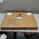 Clear Acrylic Freestanding Dog Gates for The House  Folding 3-Panel Pet Gates for Doorways, Indoor Stairs, and Hallways, Transparent Barrier for Dogs, Puppies, and Cats