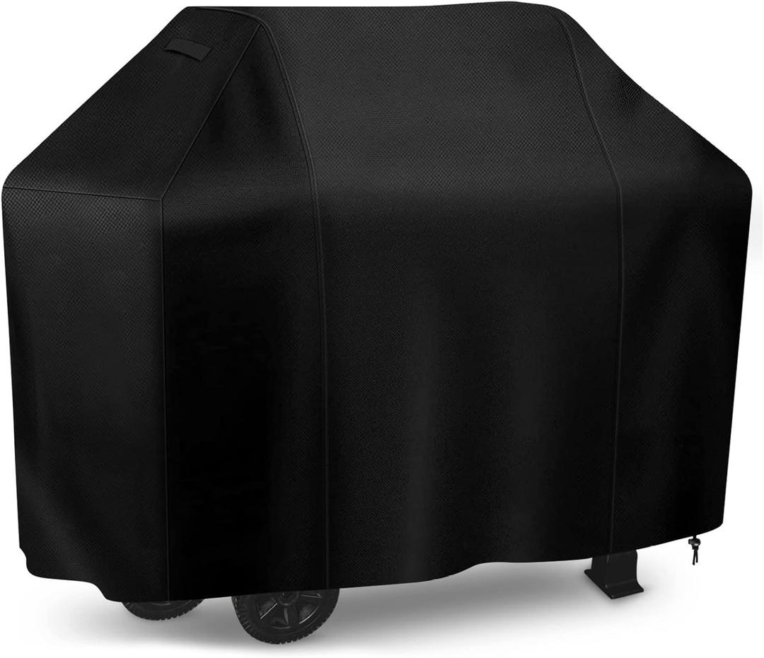 iCOVER Grill Cover, 70 inch BBQ Grill Cover for Outdoor Grill, Anti-UV & Fade Resistant Gas Grill Cover, Waterproof Barbecue Grill Covers for Weber, Char-Broil, Nexgrill and More, Black