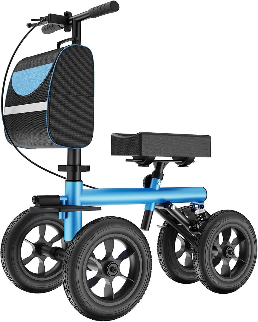 Mobility All Terrain Knee Scooter Walker for Foot Injuries - Adult
Adult Broken Leg Crutch Cart Roller for Surgery, Kneeling Rolling Steerable Seated Wheel Scooter Aid