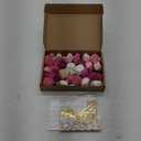 36 Pcs 3D Rolled Artificial Roses Paper Flowers for Crafts Graduation Cap Decoration Wall Decor Mini Crafts DIY Gift for Graduation Wedding Shadow Box Frame Cake Topper(Dark Pink)