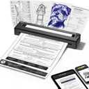 Bagana Portable Printers Wireless for Travel, Bluetooth Thermal Small Printer Supports 8.5" x 11" US Letter & A4 Size, Inkless Mobile Compact Printer for Phone&Laptop for Home Office School