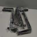 12 Pack  11.25" L x 6" H x 1.5" W J Lip Shelf Brackets Rustic Farmhouse Iron Wall Floating Shelf Bracket Metal Shelf Bracket Industrial Shelf Supports with Screws Black