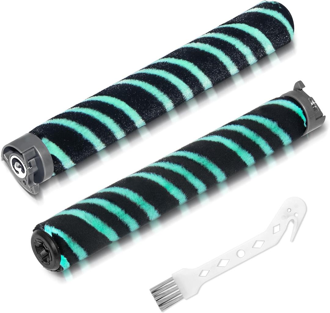 HZ4002 HZ4000 Soft Brush Roller Replacement Parts Compatible with Shark POWERDETECT Ultra-Light Corded Stick Vacuum with DuoClean Detect, 2 Brushrolls, 1 Cleaning Brush, 566CU4000