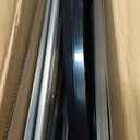 VEVOR Window Door Awning Canopy 117" x 38", UPF 50+ Polycarbonate Entry Door Outdoor Window Awning Exterior, Front Door Overhang Awning for Sun Shutter, UV, Rain, Snow Protection, Hollow Sheet (Brown Board & Black Bracket)