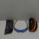 KastKing Osage Polarized Sport Sunglasses for Men and Women, Ideal for Driving Fishing Cycling Running, UV Protection (Frame: Matte Smoke Crystal /Lens: Blue Ocean Mirror)