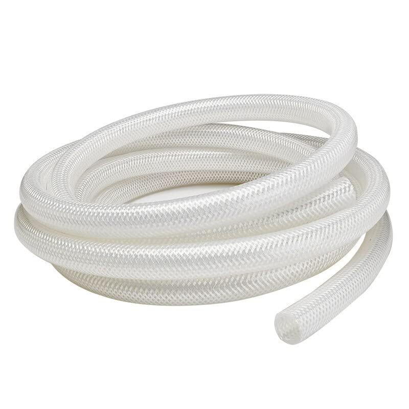 Food Grade Clear Temperature Resistant Silicone Braided Reinforced Hose - ( Color: Transparent Length: 100cm Specification: )