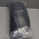 downluxe Bistro Chair Cushions for Patio Furniture, Water-Resistant Round Outdoor Chair Cushions Set of 2 with Non-Slip Ties, 15" x 15", Black