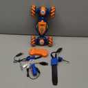 Gesture Sensing RC Stunt Car - Boys Girls Toys Age 6-8-12, 4WD Hand Controlled Remote Control Twist Car with Light & Music,Cool Birthday presents and Ideas Gifts for Kids Age 6 7 8 9 10 11 12 YearsOld (Blue Orange)