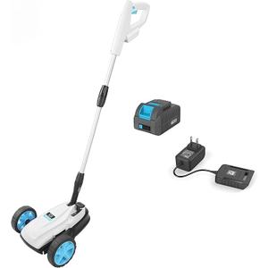 RB 9" Small Lawn Mower for Small Spaces, 40V 2Ah Battery & Charger, Ultra-Light Mini Cordless Lawn Mower with Brushless Motor, 3 Cutting Heights, One-Hand Steering, Upright Storage for Tiny Yards