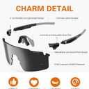 suoso Sports Cycling Glasses for Men: Lightweight UV400 Protection Sunglasses for Women Running Ride Pickleball Fishing TR90