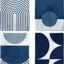 Tzhim Boho Kitchen Towels, Boho Hand Towels for Bathroom, BohoKitchen Bathroom Decor, Boho Bohemian Mid Centry Dish Towel Dishcloths Tea Towels for Kitchen, BohoKitchen Decor Set of 4, 16x24in