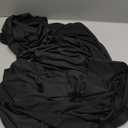 Shillance 34x34 Inch Black Spandex Square Tablecloth,Wrinkle Free Black Fitted Table Cloth for Square Tables,Washable Pleated Table Cover for Wedding Birthday Cocktail Party Buffet Dinner Camping