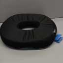 5 STARS UNITED Donut Pillow Hemorrhoid Tailbone Cushion  Large Cushion for Pain Relief  Coccyx, Prostate, Sciatica, Pelvic Floor, Pressure Sores, Pregnancy, Postpartum Recovery, Black