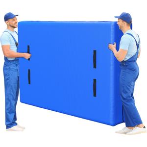 Acnusik Queen Mattress Bags for Moving and Storage, Reusable Heavy Duty Tarp Waterproof Queen Size Bed Mattress Cover, Zippered Mattress Protector with 8 Strong Handles, 82 Lx 63 W x 15 D