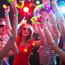 100Pack Light Up Tambourine, LED Flashing Musical Instrument, LED tambourine is exquisitely crafted from high-quality plastic