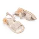 Meckior Baby Toddler Infant Girls PU Leather Soft Open Toe Summer Sandals Flower Princess Flat Shoes