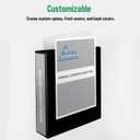 Office Essentials Economy View 3 Ring Binders, 2" Round Rings, 2.8" Spine, 375-Sheet Capacity, Black Binders (12-Pack of 03429)