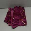 Gold Velvet Throw Pillow Covers Purple: 2 Pack 24x24 Inch Square Decorative Pillow Cases for Bedroom Sofa Couch Living Room