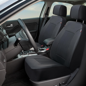 Dickies Black PVC Seat Cover Set, Front & Rear Seat Covers