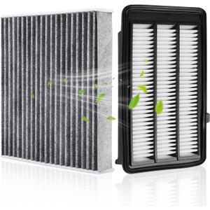 Engine & Cabin Air Filter for Honda Civic L4 1.5L (2016-2021), CR-V L4 1.5L (2017-2022) Air filter for Car Replacement CF11182 CA12050 Automotive Accessories-2 Pack