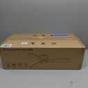 52" Ceiling Fan with Lights and Remote, Flush Mount, Brushless DC Motor, Reversible, 3 Solid Wood Blades, 6 Speeds, Quiet, Stepless Dimming, Indoor/Outdoor for Bedroom Patio