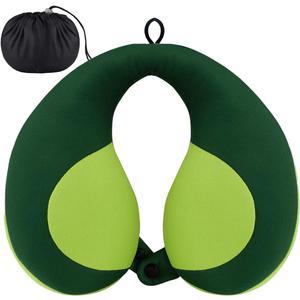 INFANZIA Kids Chin Supporting Travel Neck Pillow, Helps Support Head and Neck, Comfortably Designed for Head, Neck, and Chin Support - Gifts for Toddler/Child/Kids, Green