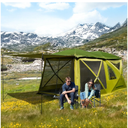 TIMBER RIDGE 4/6/8 Person Instant Pop Up Cabin Tent, Easy 60 Second Setup, Weather Resistant Camping Family Hub Tent with Rain Fly and Carry Bag for Outdoor Camping & Overlanding