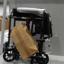 Drive Steel Transport 17" silver vein frame wheel chair