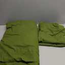 Simple&Opulence French Linen Duvet Cover Set 104"x 92"- 3 Pieces (1 Comforter Cover,2 Pillowcases)-Natural Flax Cotton Blend-Solid Color Breathable Farmhouse Bedding-Forest Green, King