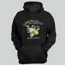 SweatyRocks Women's Drawstring Lemon Graphic Hoodies Fleece Sweatshirts Fall Fashion Pullover Sweaters (Light Grey)