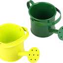 DOITOOL Kids Watering Can Small Metal Watering Cans, 2PCS Gardening Water Pots Garden Watering Bucket Plant Watering Can Iron Mini Watering Can for Kids (Random Color)