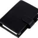 Moterm Personal Luxe Rings Planner - Genuine Leather Binder Organizer (30mm Ring, Pebbled-Black)