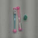 E.M&S.T by Emmeliestella Small Dog & Cat Toothbrush 360 Degree Soft Silicone, Cat Dental Care, Toothbrush Holder, Easy to Handle, Independent Packaging, Extra Suction Cup, Light Blue&Light Pink 3PCS