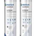 Pentair Everpure H-1200 Drinking Water System, EV928200, NSF Certified to Reduce Lead & PFOA/PFOS, Dual Cartridge System with Filter Head, Cartridges and Hardware, 1,000 Gallon Capacity, 0.5 Micron