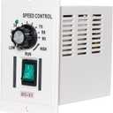 400W Permanent Magnet DC Motor Speed Controller, Electric Speed Regulator with AC 110V Input and DC 0 - 90V Output, Knob-Adjustable Speed