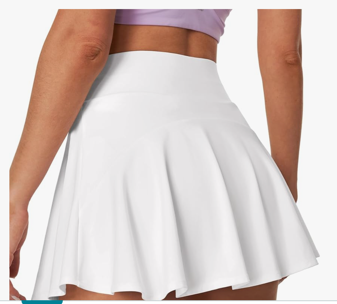 Heathyoga Pleated Tennis Skirt for Women with Pockets Shorts High Waist Athletic Golf Skirts Skorts for Woman Skater, Size 32
