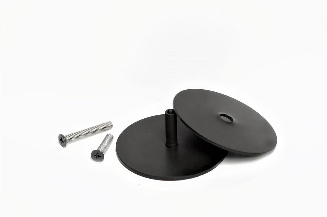 Door Knob Filler Plate | Dummy Deadbolt Lock Cover | No Show Screws | 2-5/8" Diameter | Adjustable Filler Plate | 1 Pack (Oil Rubbed Bronze)